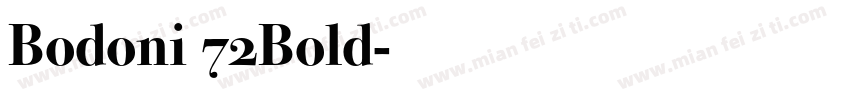 Bodoni 72Bold字体转换